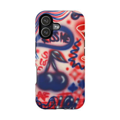 MagSafe „Kiss me“ Airbrush iPhone-Hülle