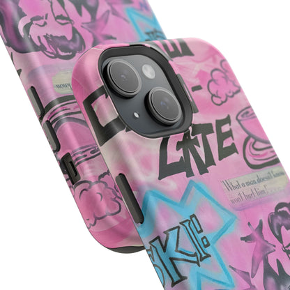 MagSafe "avant le ski" airbrush iPhone case
