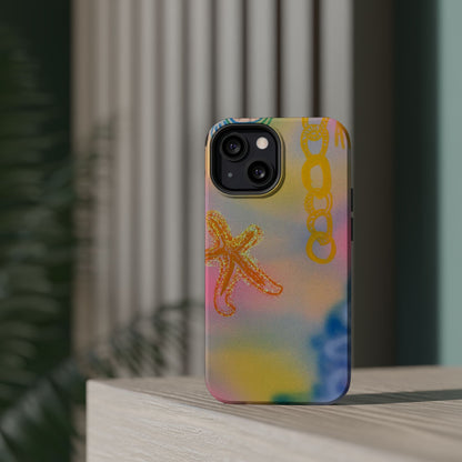 MagSafe "sweet starfish" airbrush iPhone case