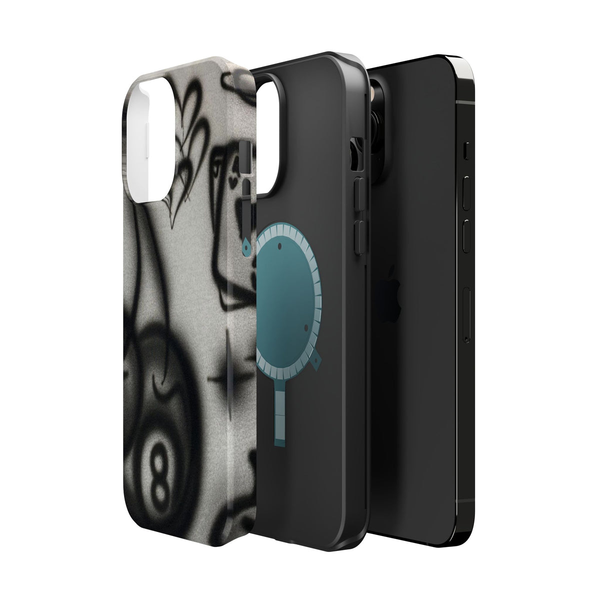 MagSafe "Hidden Ace" Airbrush iPhone Hülle
