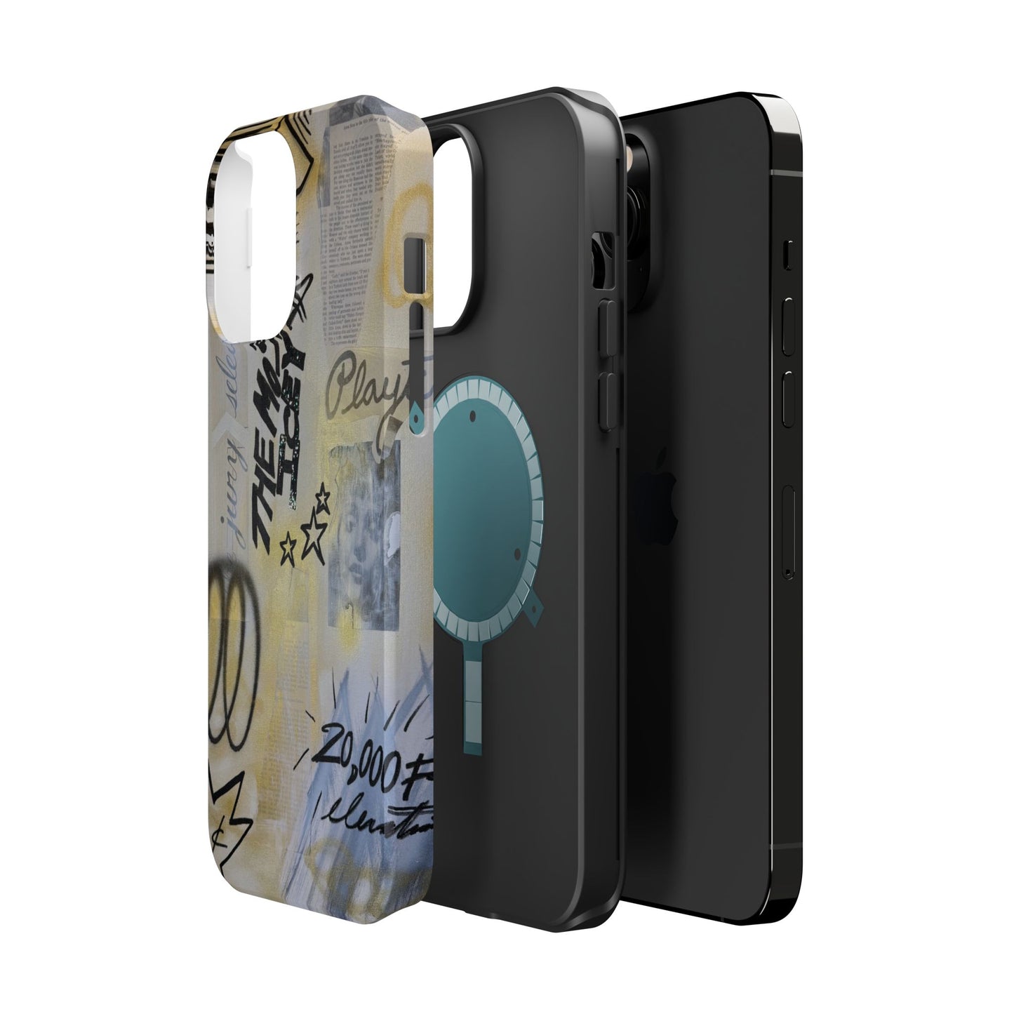 MagSafe "golden glacier" airbrush iPhone case