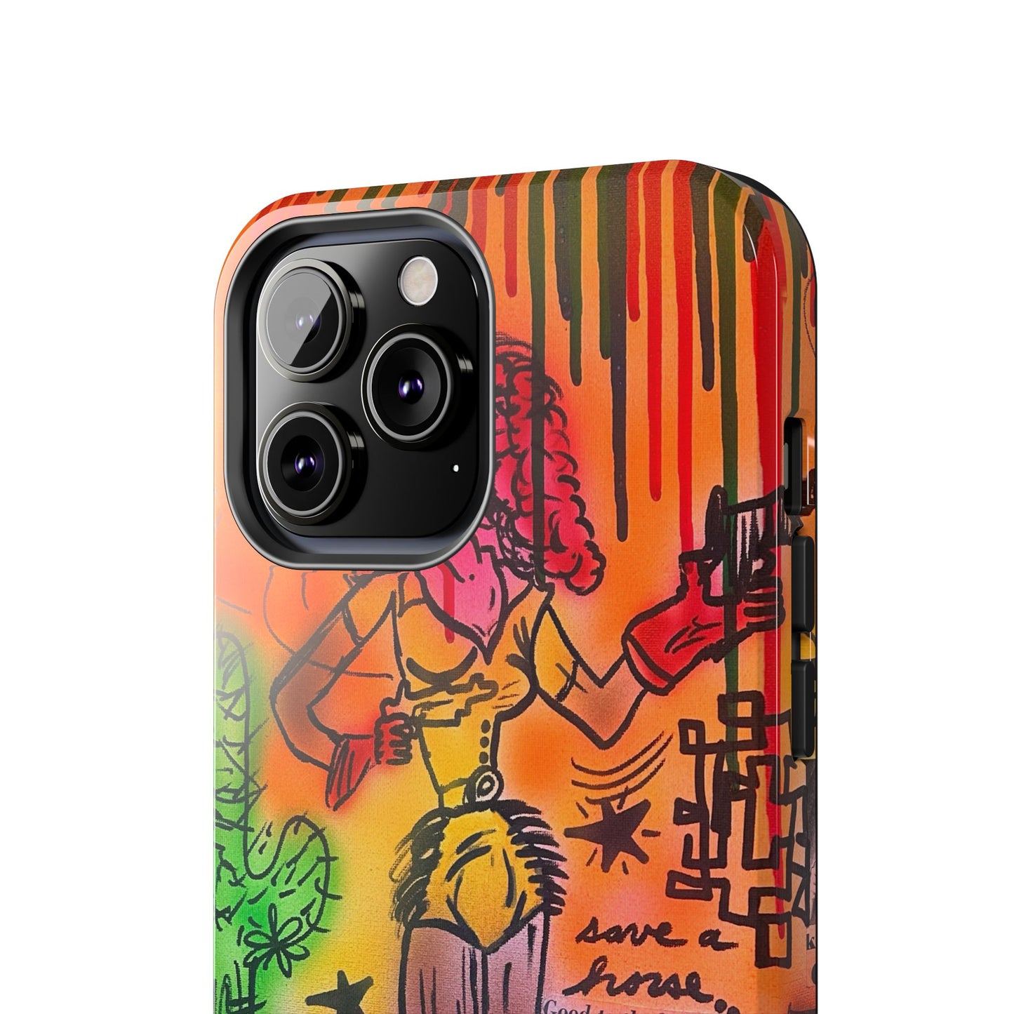 "wild, wild west" airbrush iPhone case