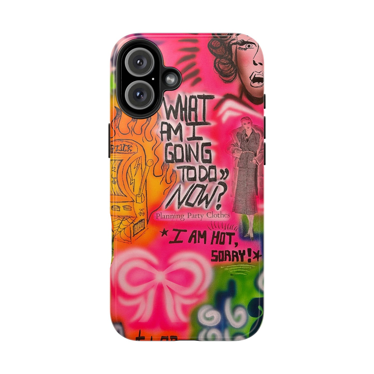 "out of luck" airbrush iPhone case