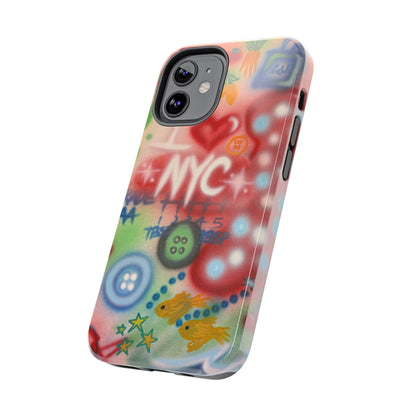 "i <3 NYC" airbrush iPhone case