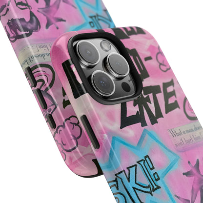 "avant le ski" airbrush iPhone case