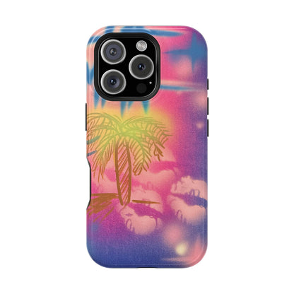 MagSafe "glowy night" airbrush iPhone case