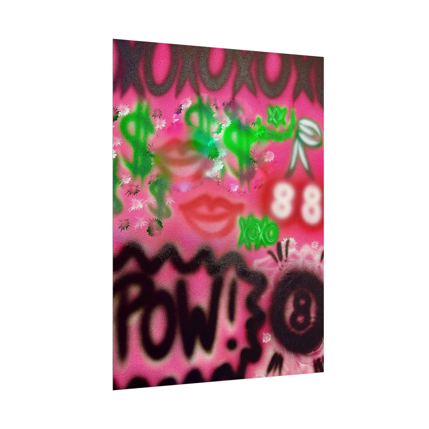 "electr!c dreamz" airbrush rolled print