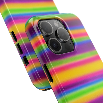 "colorful stripes" airbrush iPhone case