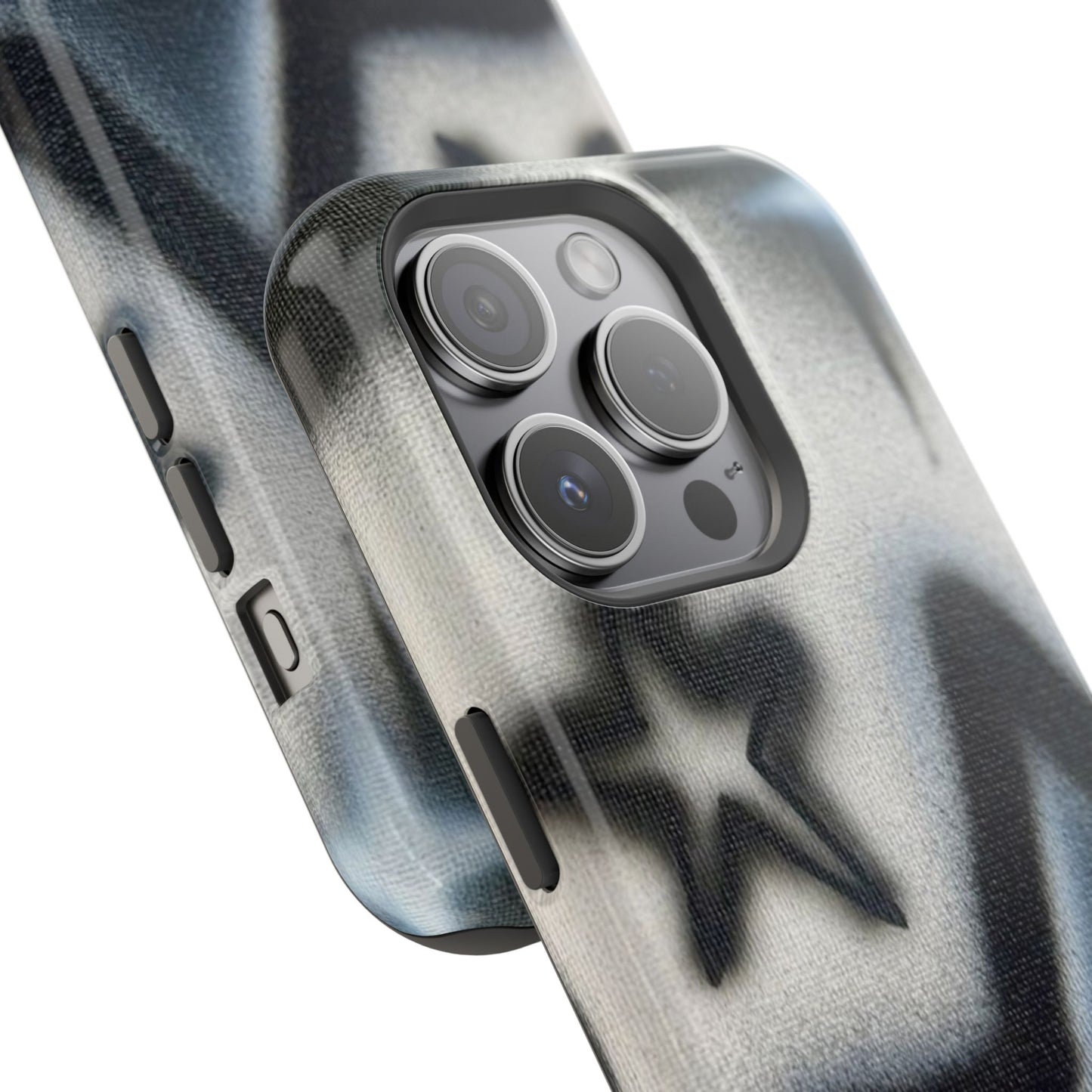 MagSafe "black & white stars" airbrush iPhone case