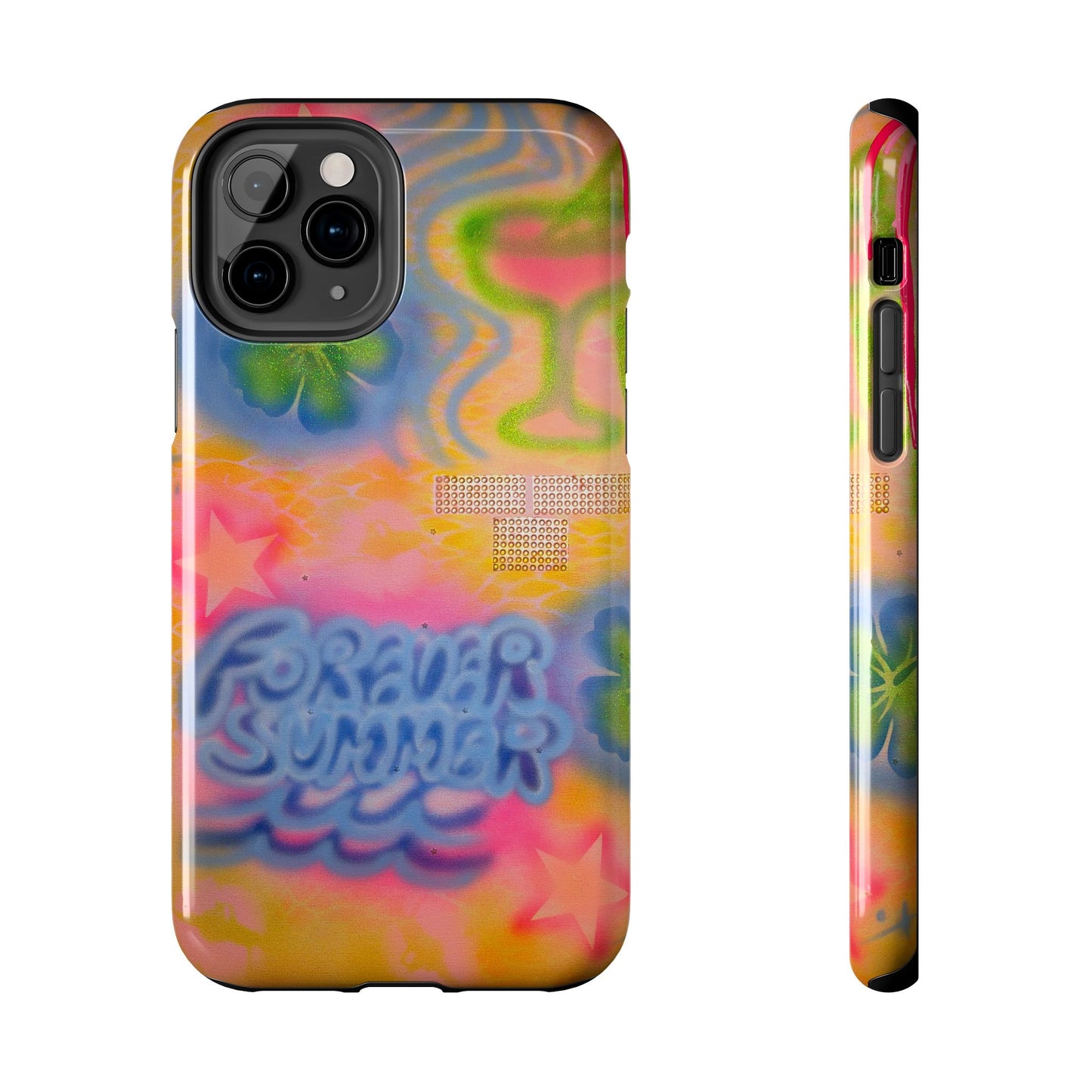 "forever summer" airbrush iPhone case