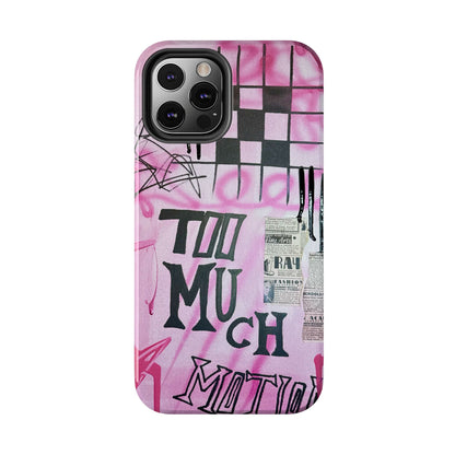 "too much motion" airbrush iPhone case