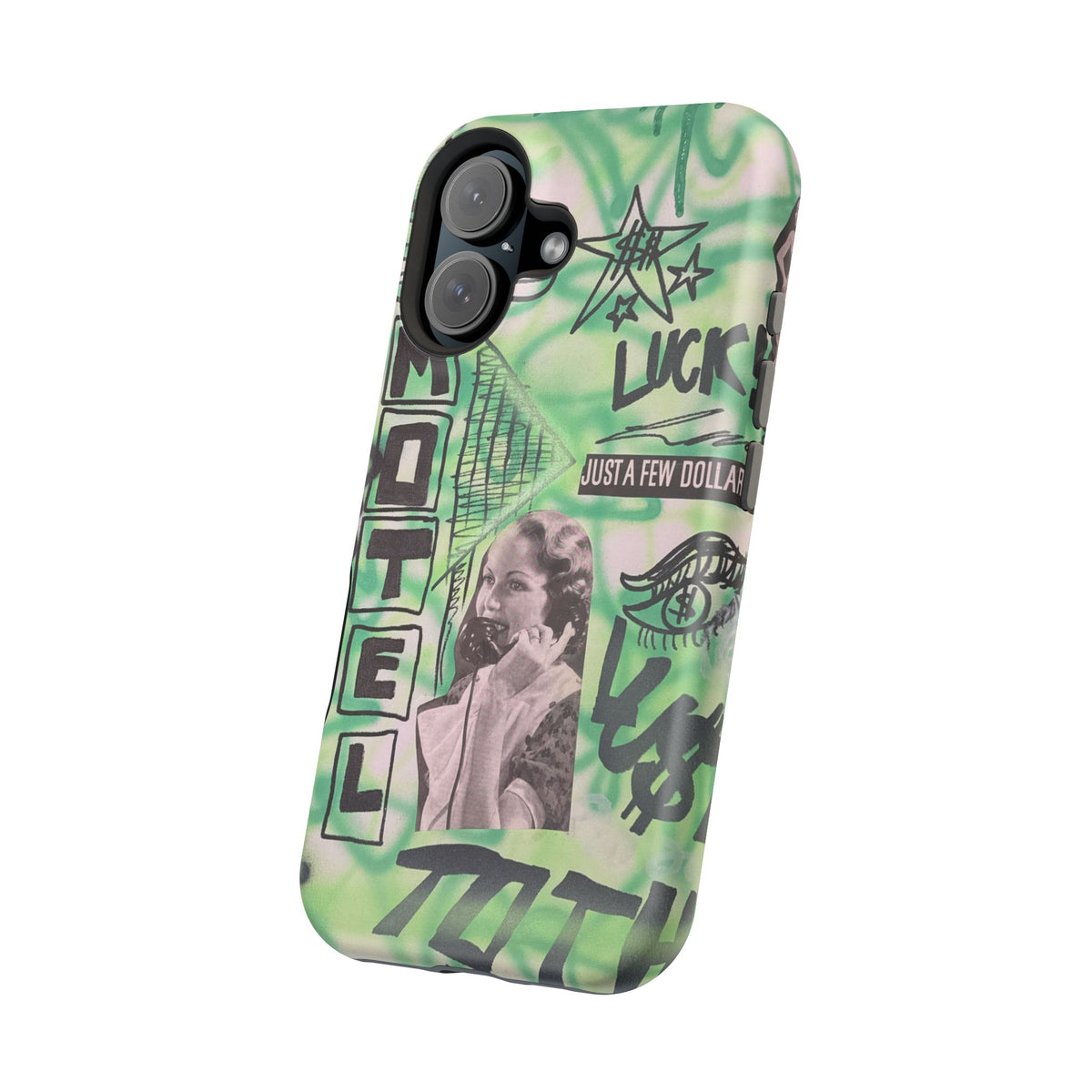 MagSafe "lust over luck" airbrush iPhone case