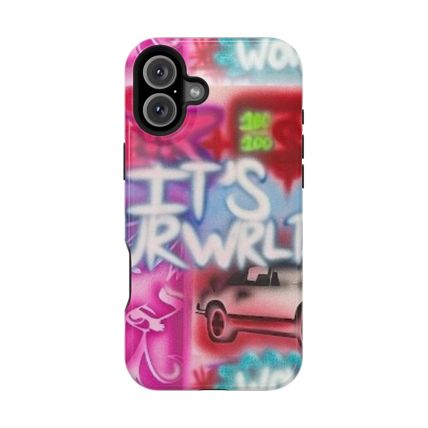 MagSafe „its ur WRLD“ Airbrush iPhone Hülle