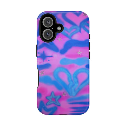 MagSafe "blue camo" airbrush iPhone case