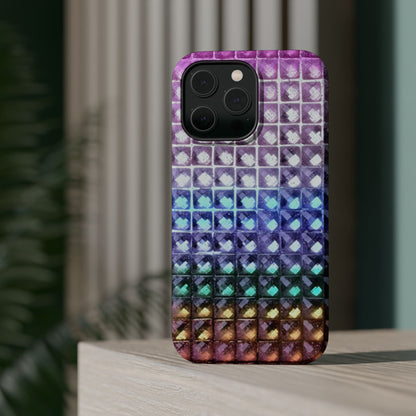 MagSafe "multicolor studs" airbrush iPhone case
