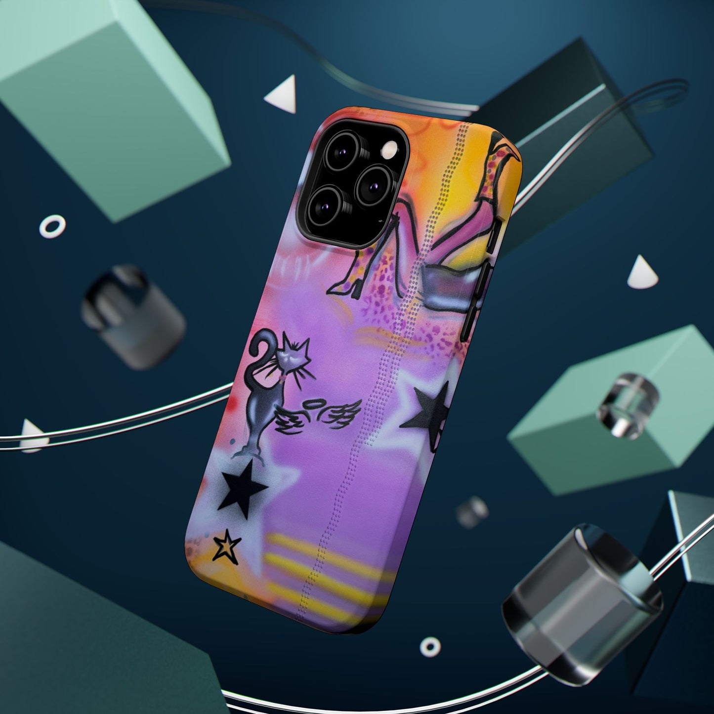 MagSafe @mayacain airbrush iPhone case