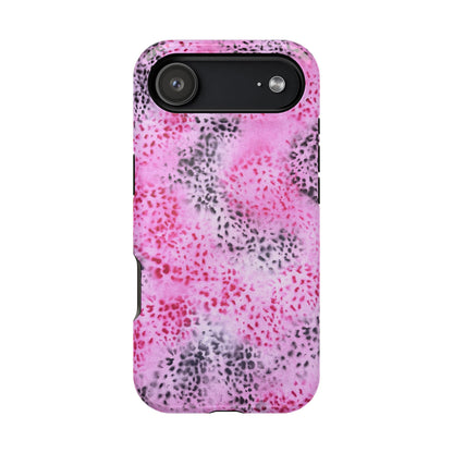MagSafe "pink cheetah" airbrush iPhone case