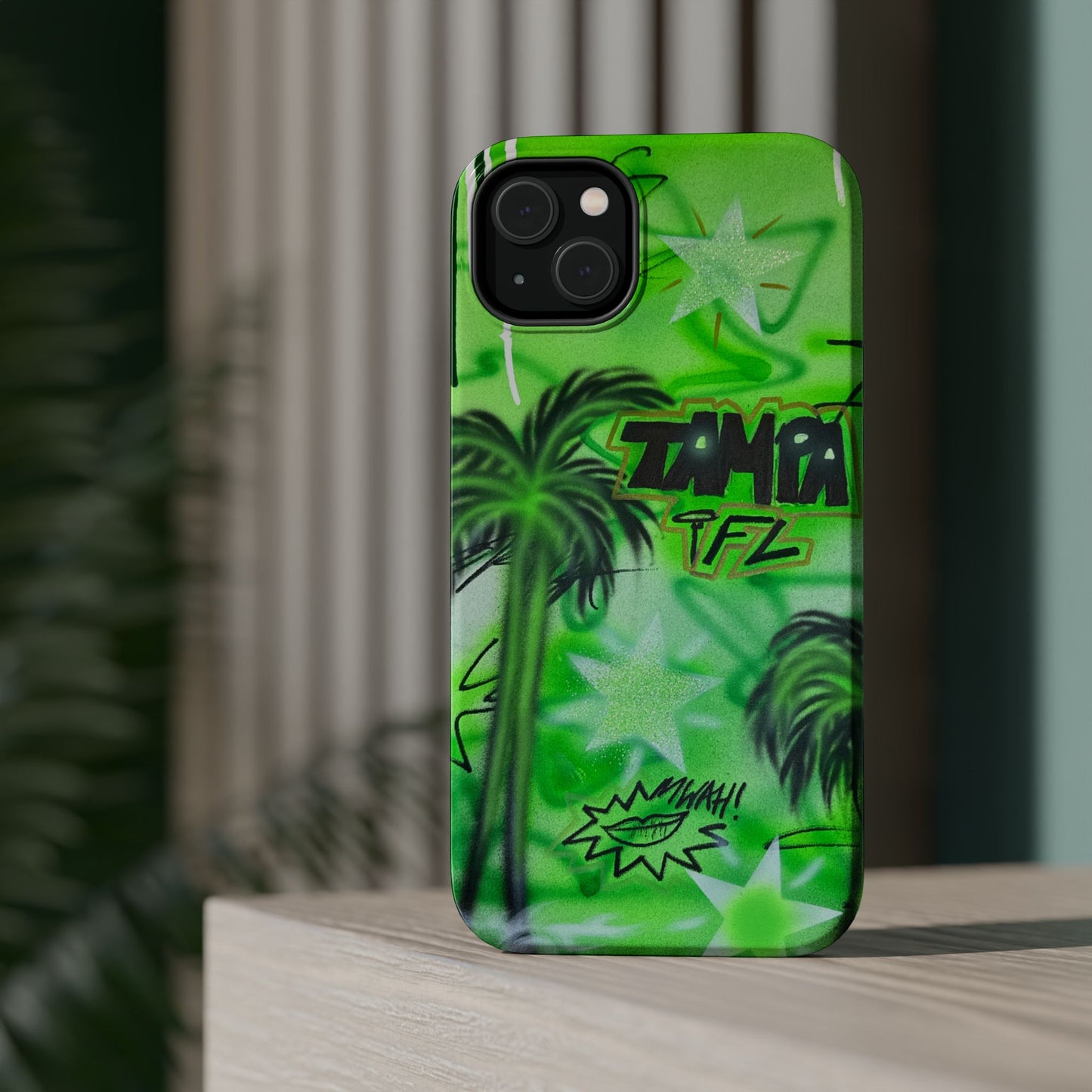 MagSafe "tampa, fl" airbrush iPhone case