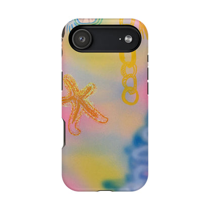 MagSafe "sweet starfish" airbrush iPhone case