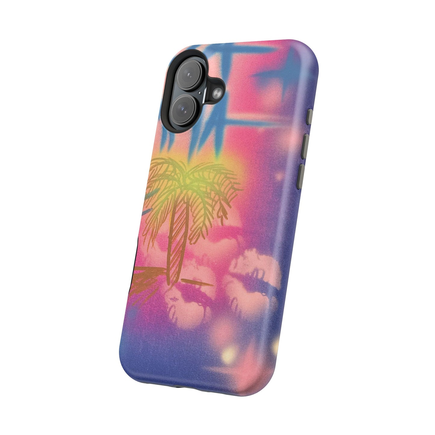 MagSafe "glowy night" airbrush iPhone case