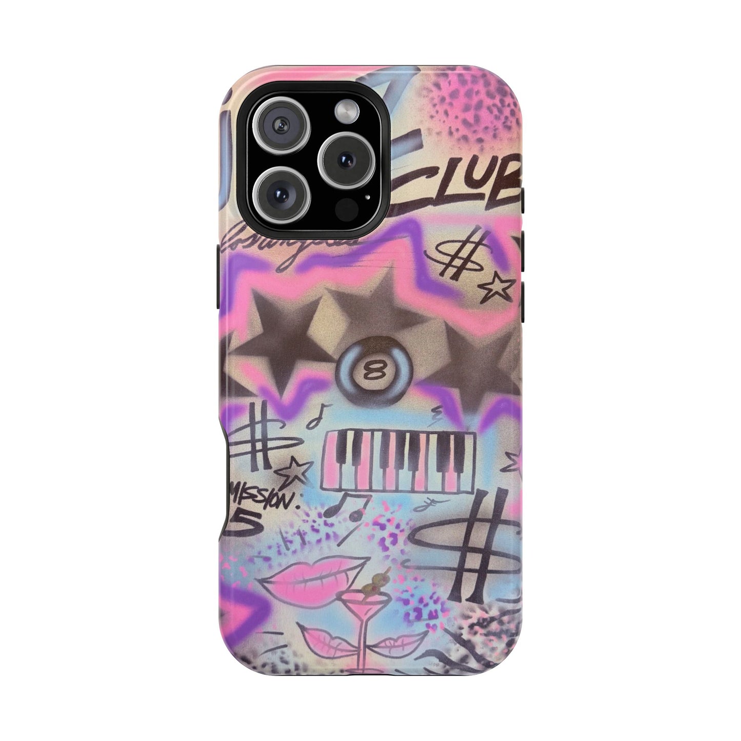 MagSafe "jazz club" airbrush iPhone case