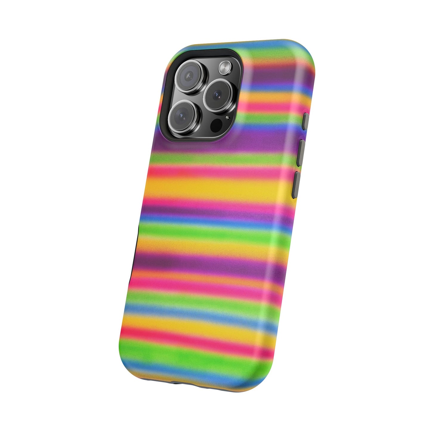 MagSafe "colorful stripes" airbrush iPhone case