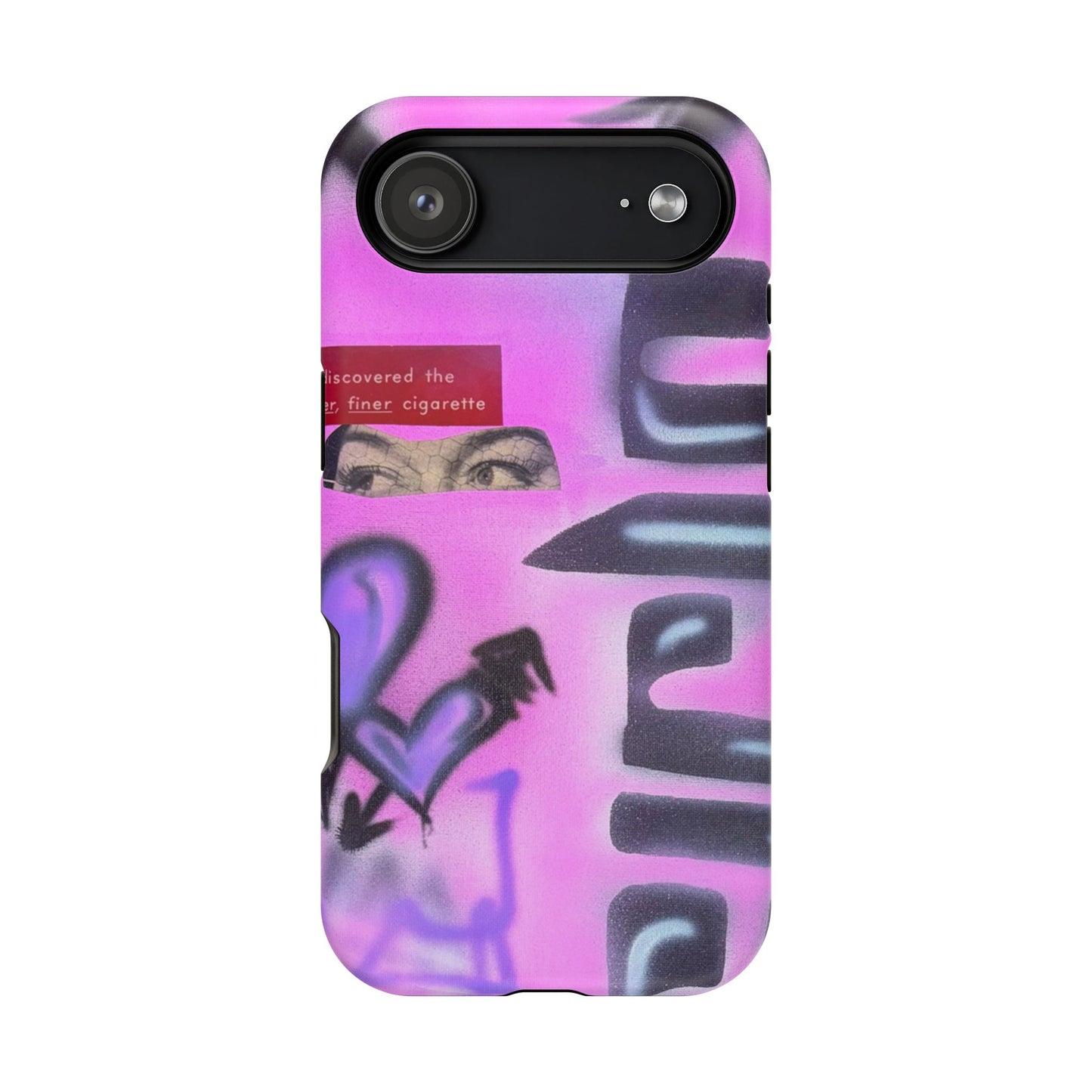 MagSafe "purple princess" airbrush iPhone case
