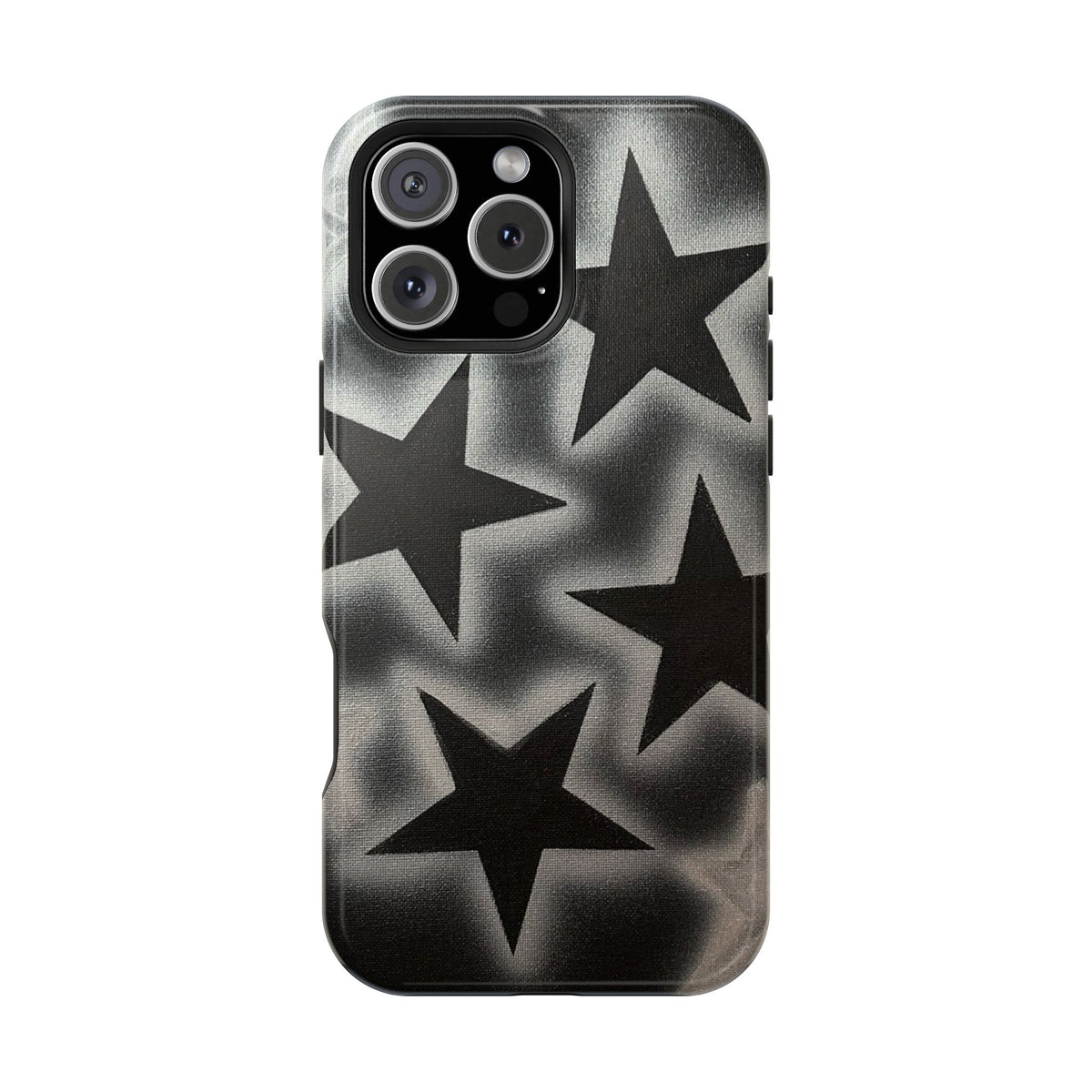 MagSafe "chrome stars" airbrush iPhone case