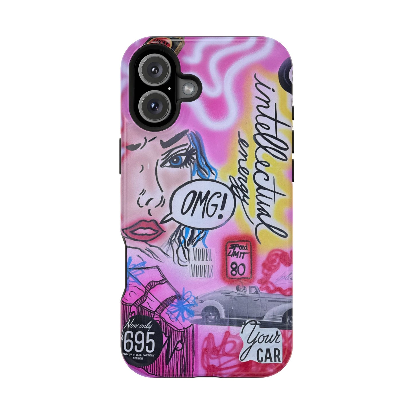 MagSafe "intellektuelle Energie" Airbrush iPhone Hülle