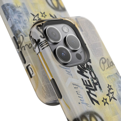 MagSafe "golden glacier" airbrush iPhone case