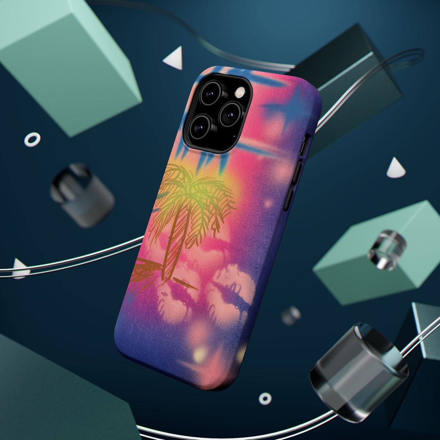 MagSafe "glowy night" airbrush iPhone case