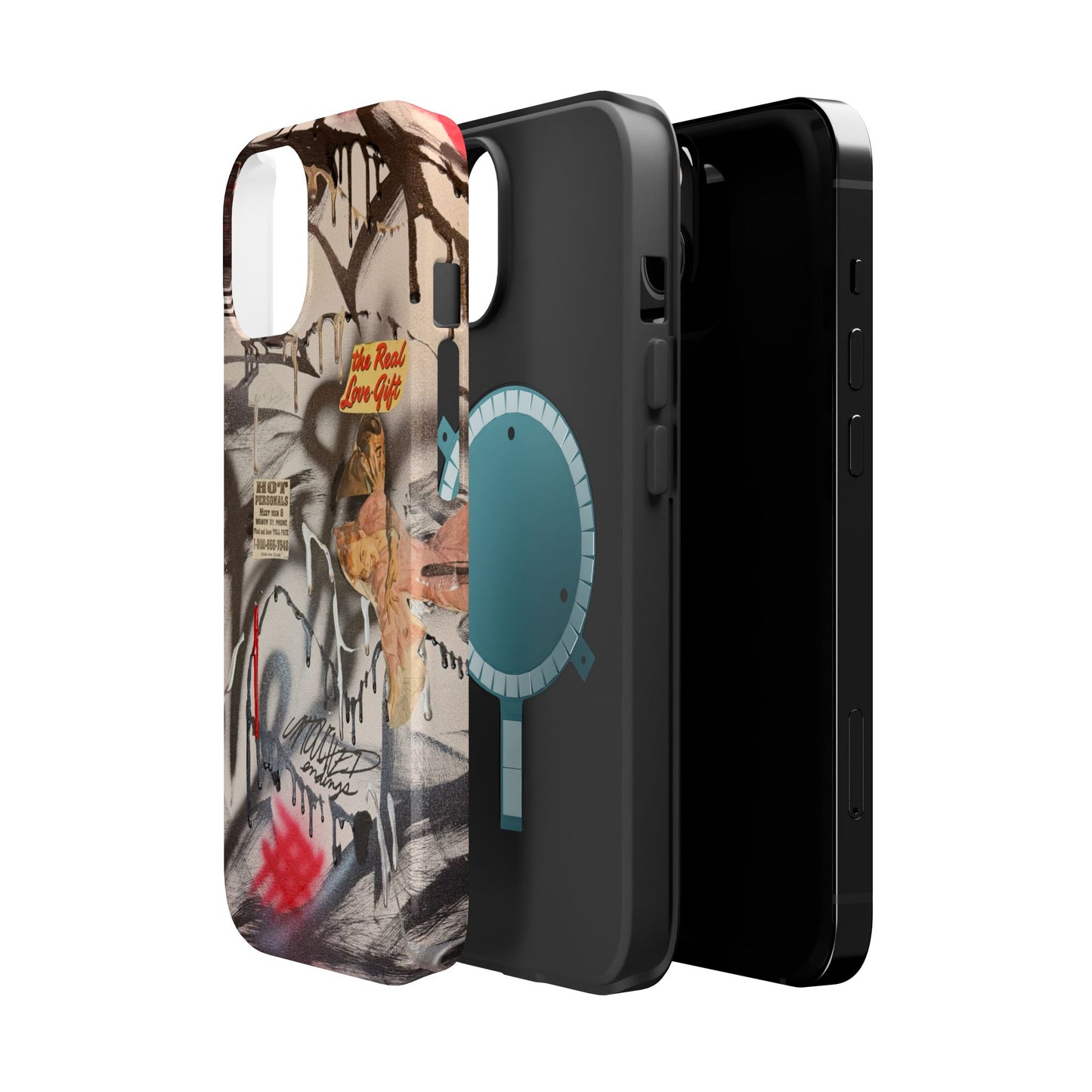 MagSafe "real love" airbrush iPhone case