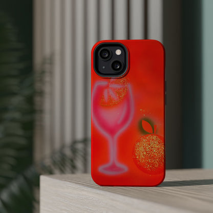 MagSafe "aperol spritz" airbrush iPhone case