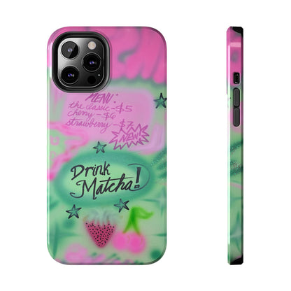 "matcha!" airbrush iPhone case