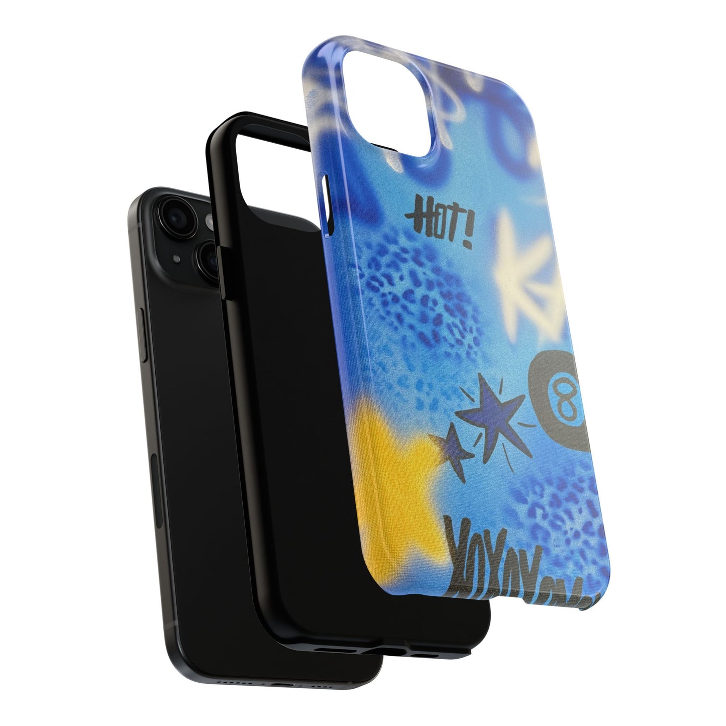 "brilliant blues" airbrush iPhone case