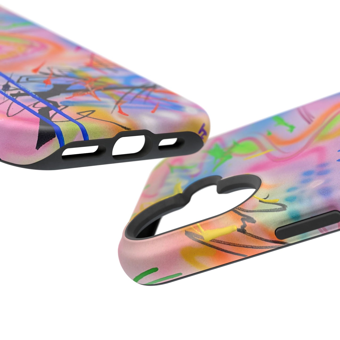 MagSafe "neon haze" airbrush iPhone case