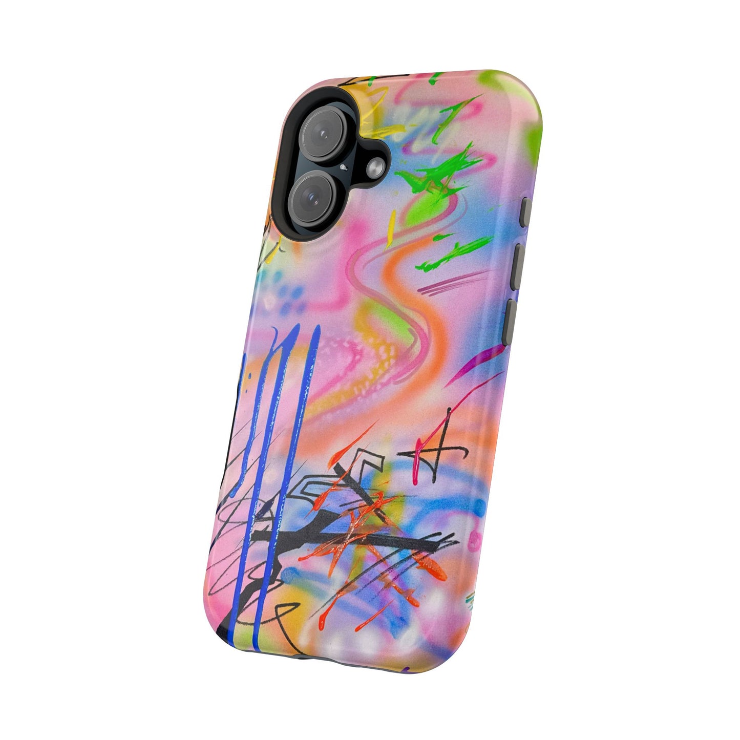 MagSafe "neon haze" airbrush iPhone case
