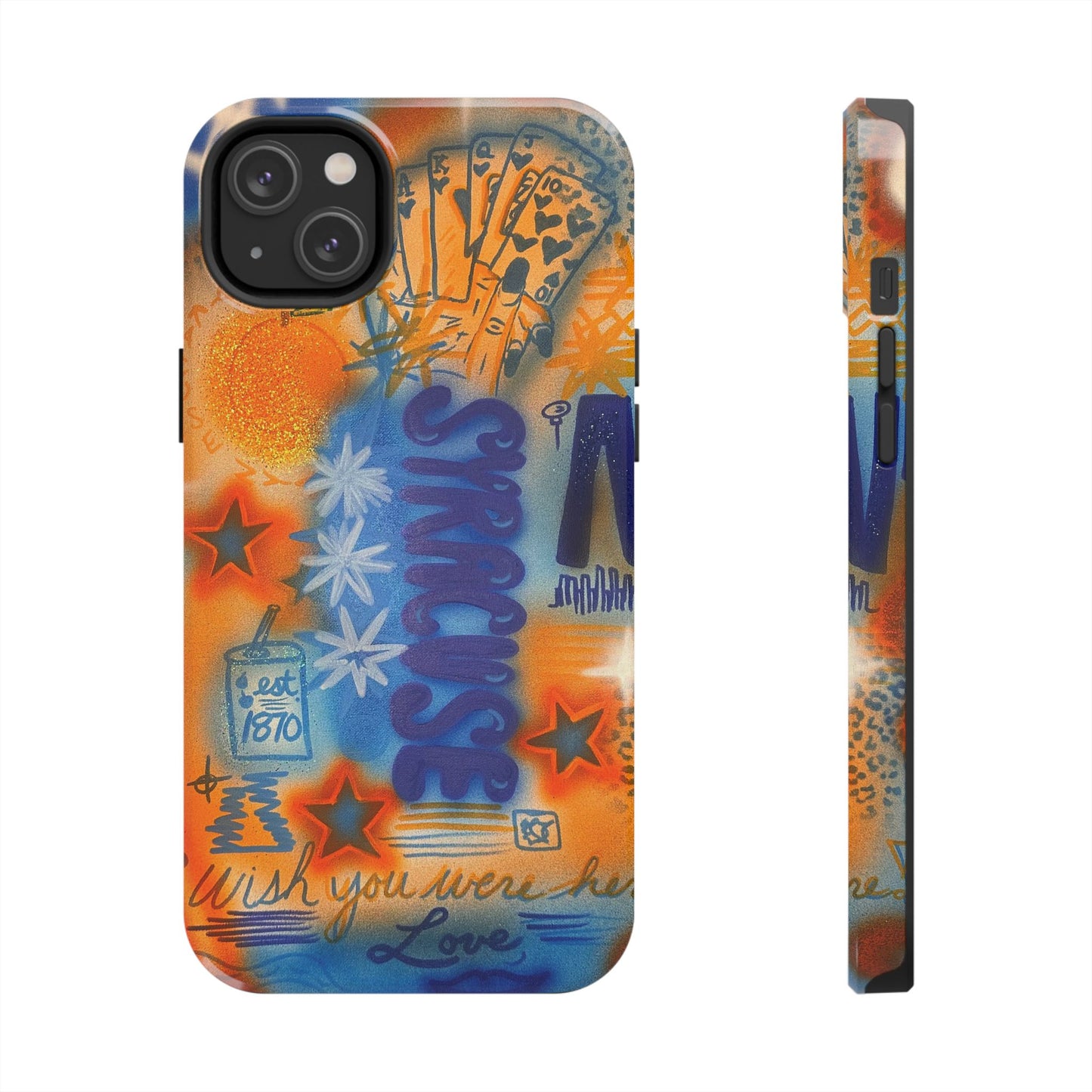 "syracuse" airbrush iPhone case