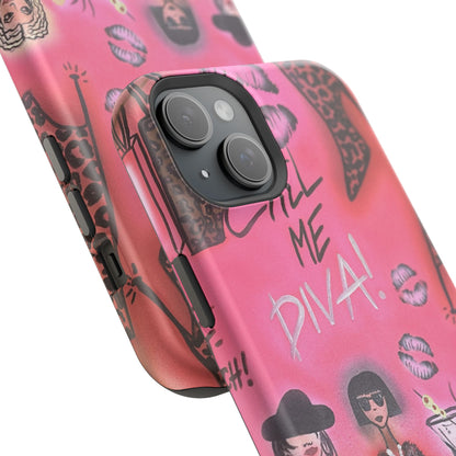 MagSafe "party diva" airbrush iPhone case
