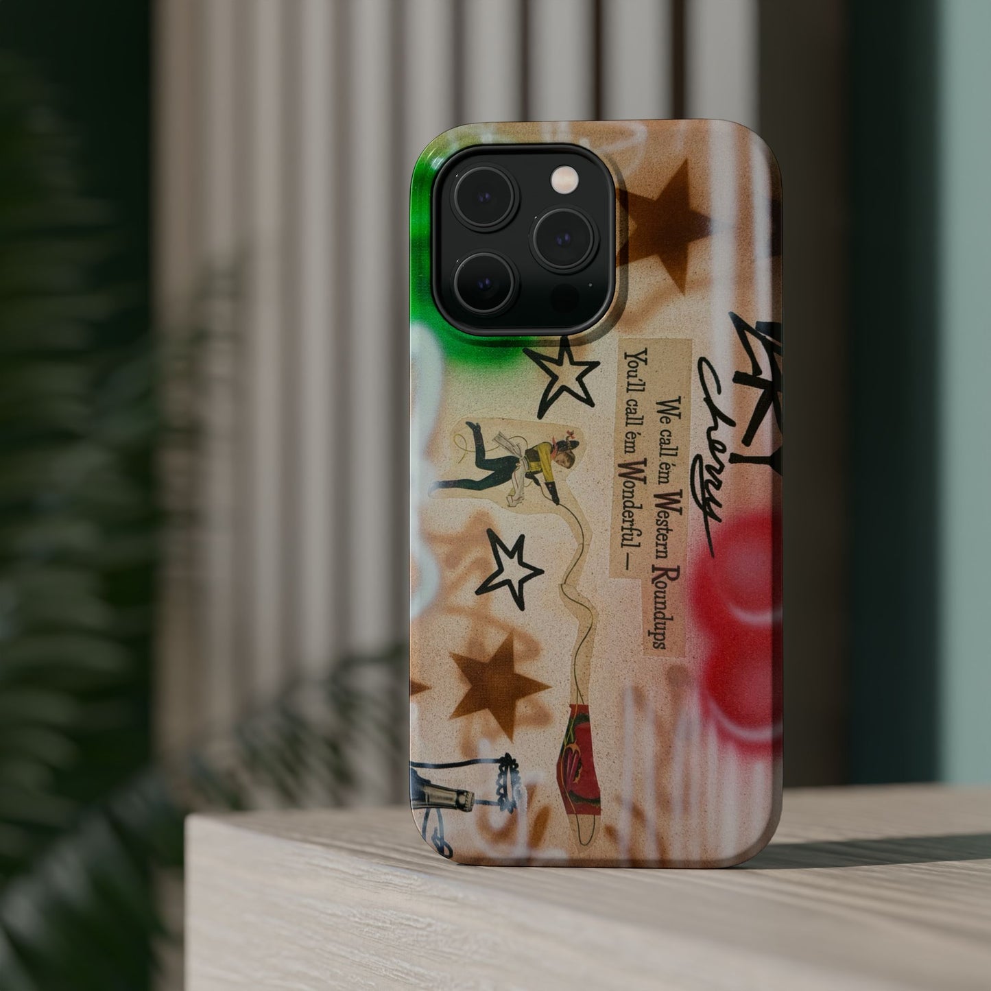 MagSafe "very cherry" airbrush iPhone case