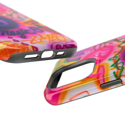 MagSafe "farbenfrohes Chaos" Airbrush-iPhone-Hülle
