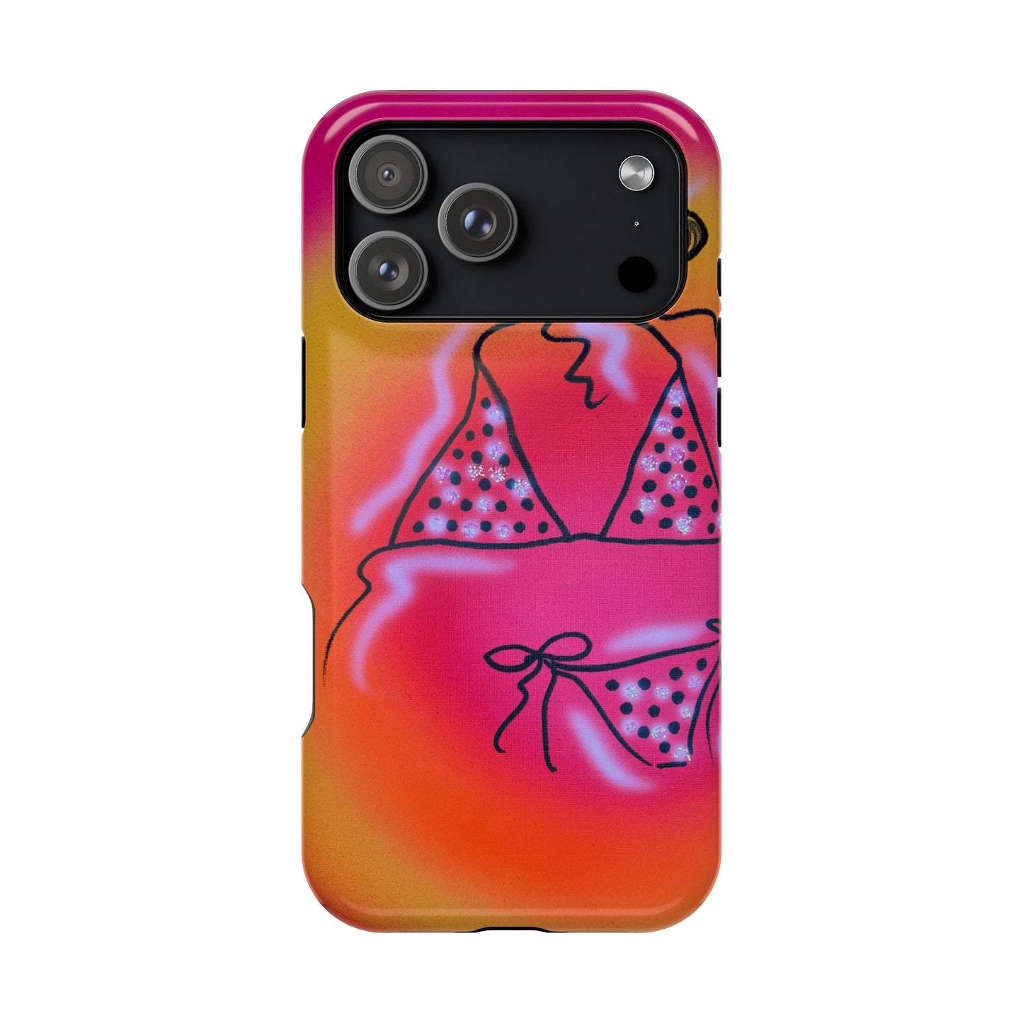 MagSafe "glitter bikini" airbrush iPhone case