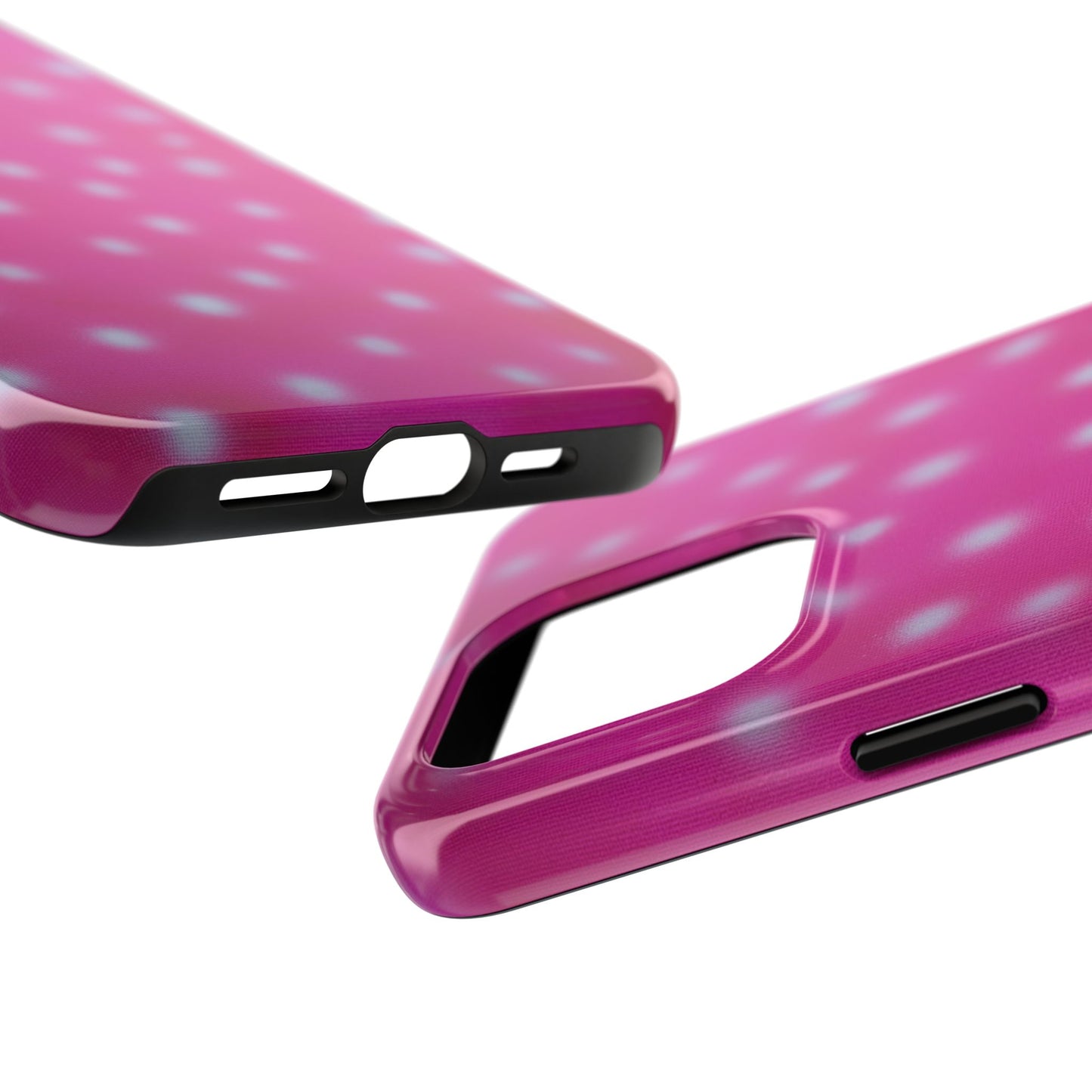 "bubblegum polka dot" airbrush iPhone case