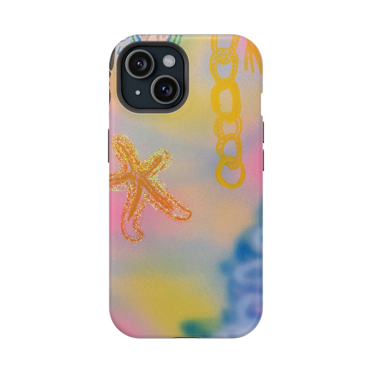 MagSafe "sweet starfish" airbrush iPhone case