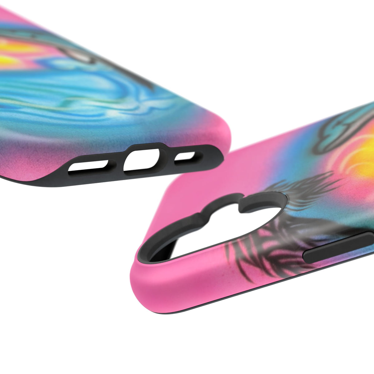 MagSafe "Delfinliebe" Airbrush iPhone-Hülle