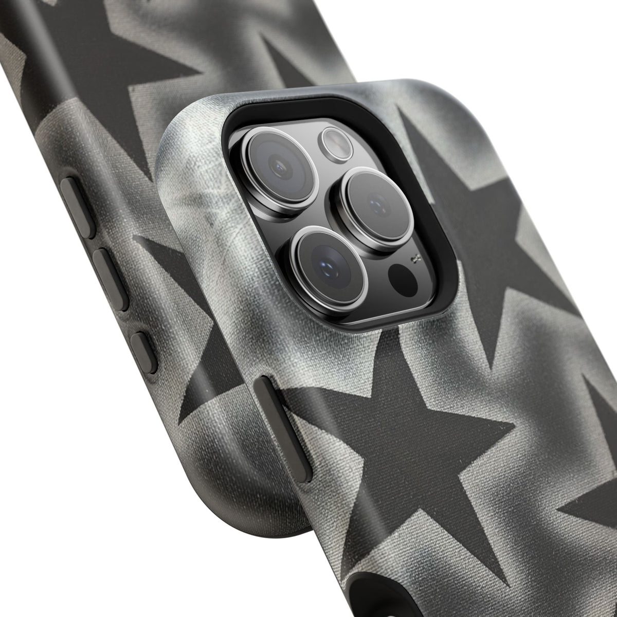 MagSafe "chrome stars" airbrush iPhone case
