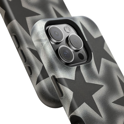 MagSafe "chrome stars" airbrush iPhone case