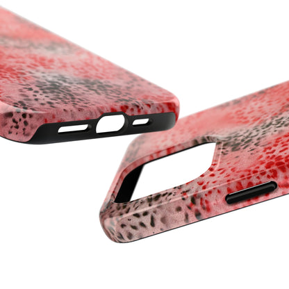 "red cheetah" airbrush iPhone case