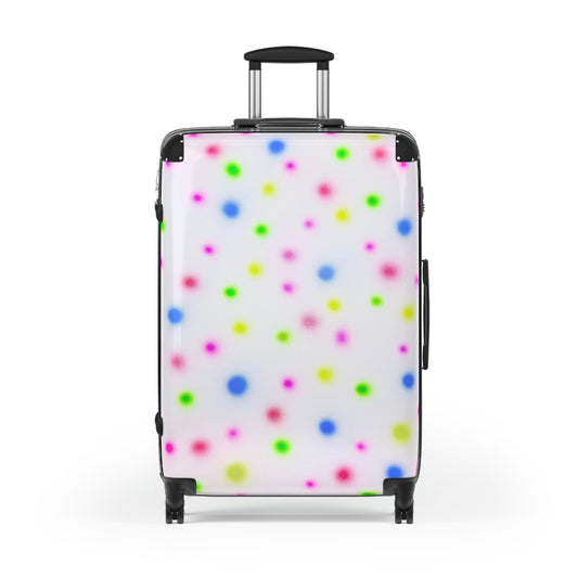 "birthday cake polka dot" airbrush suitcase
