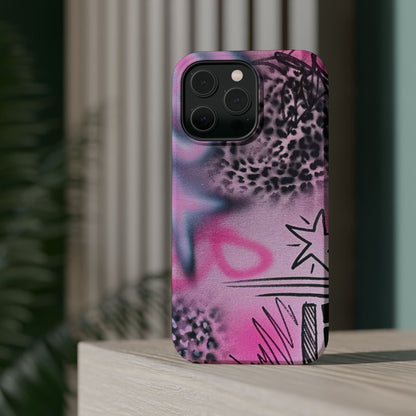 MagSafe "onyx cheetah" Airbrush iPhone Hülle